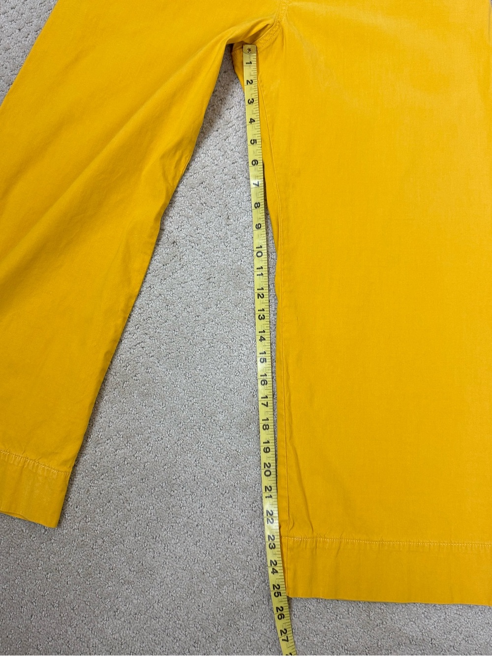 Maeve The Colette Yellow Wide Leg Crop Pants Size 32 - Picture 9 of 11